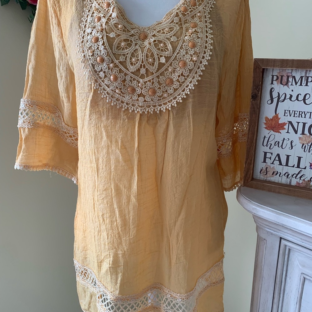 Marigold Bohemian Tunic Fits S/M